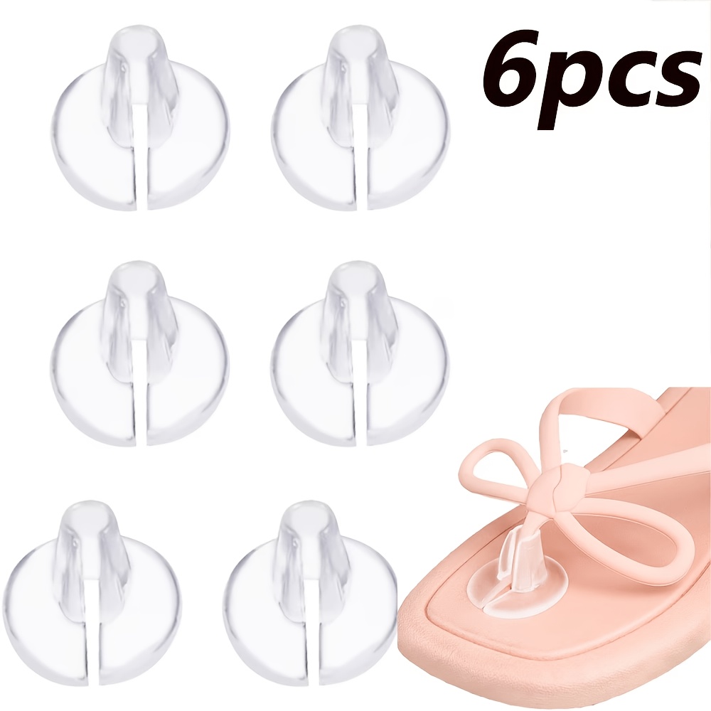 TEMU Set di 6 protezioni in silicone per dei piedi, ideali come aggiunta per pantofole e sandali, morbide, impermeabili e resistenti