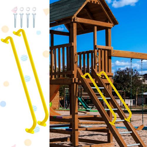 4 pack 37 inch playhouse stair additions ladder handle monkey rack metal safety handle outdoor additions backyard ladder house treehouse