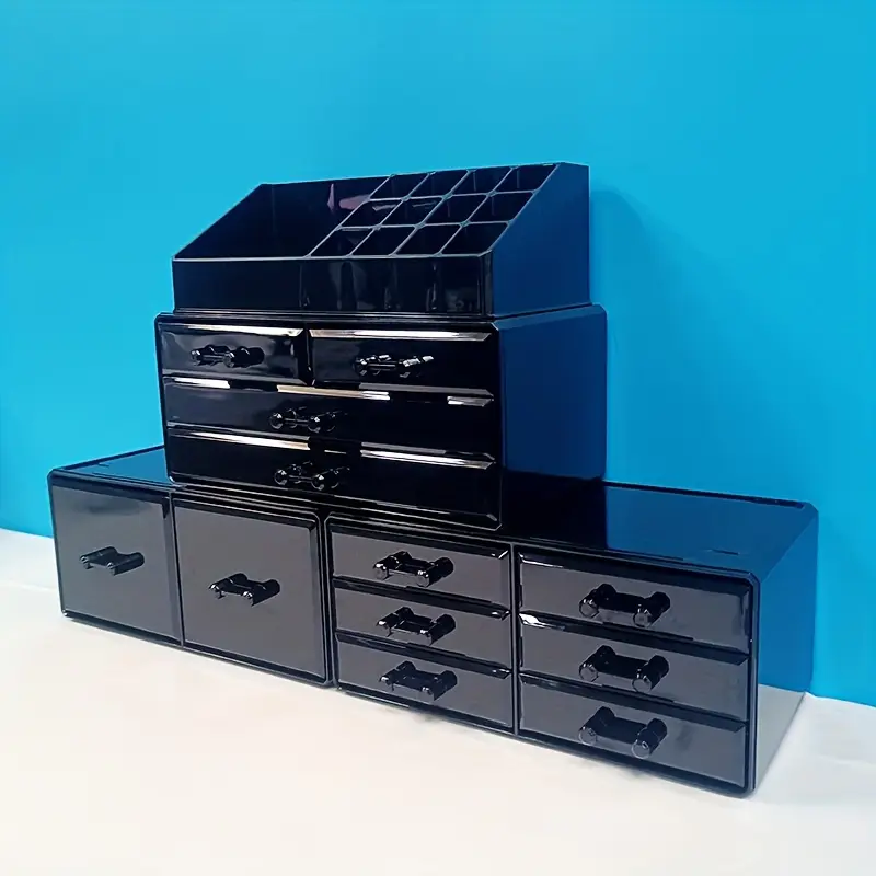12 drawer 4 tier cosmetic storage box large capacity christmas decorative organizer jewelry and gifts display vanity bathroom dresser and countertop best for christmas Product details 6