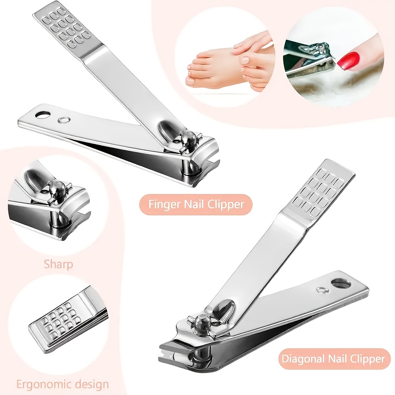 4pcs nail tool set professional nail clipper kit pedicure set manicure art tools carbon steel travel   Product details 2