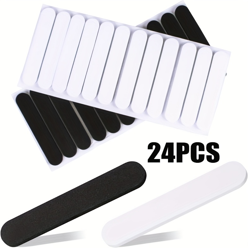 Image of 24/48pcs Hat Size Reducers, Hat Size Adjuster Inserts, Self-adhesive Foam Tapes (black And White) - Used To Adjust Of Hats, Suitable For Hats