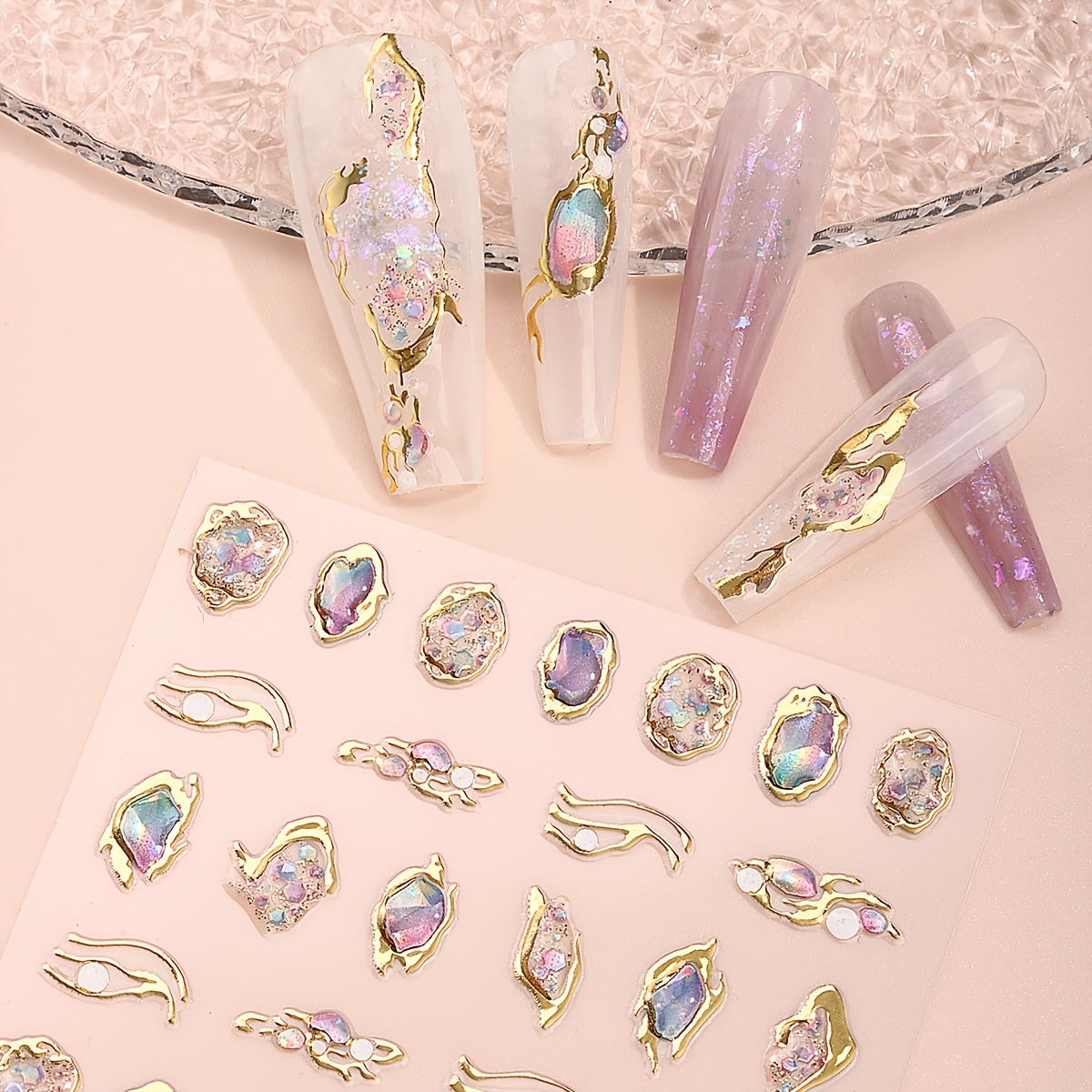 5D Three-Dimensional Nail Stickers