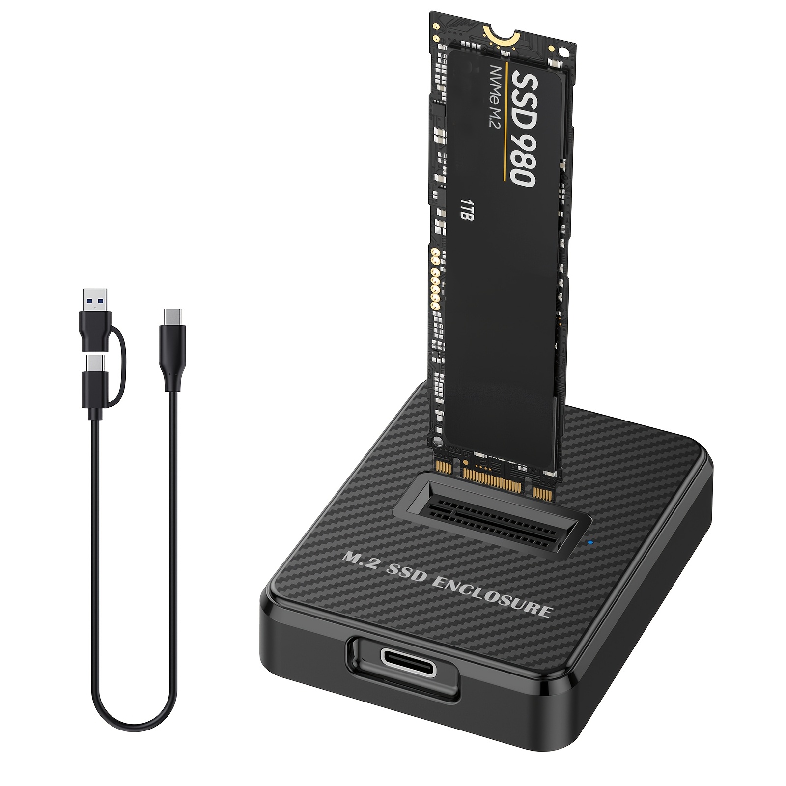m 2 nvme sata to usb c docking   2 ssd to usb a c reader adapter for   key b m key nvme and sata   ssd dock housing   dissipation tool less installation size for 2280 2260 2242 2230 enclosure compatible with windows   os    