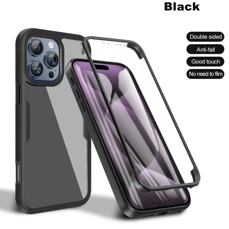 Clear Case + Screen Protector Bundle For IPhone 12, 11, XR, XS, X, 8, 7, SE – Slim TPU Cover