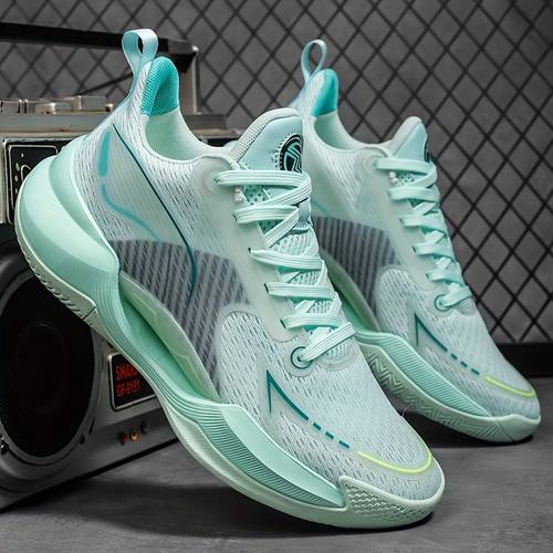 item picture high quality breathable sports ultra lightweight basketball shoes with triple cushioning and high elastic soles for men