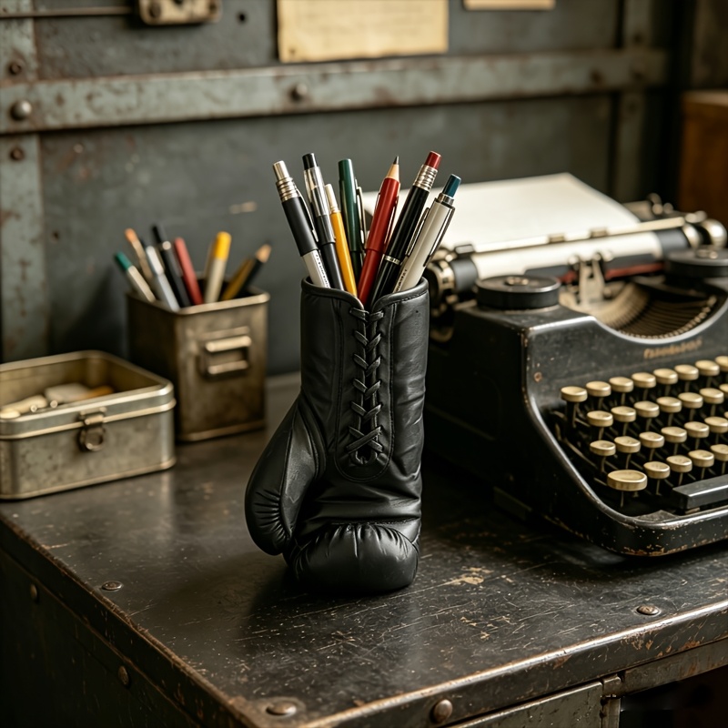 Pencil Holders, Pen Holder, Pencil Storage Boxing Gloves Functional Pen Organizer And Desk Decor
