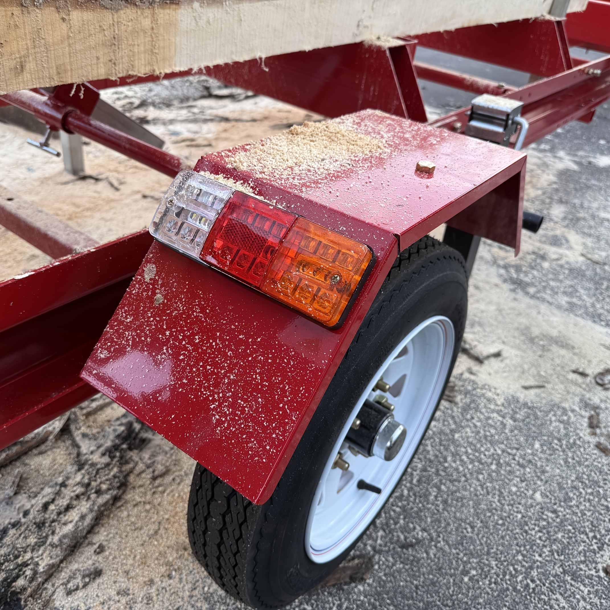 32 portable   420cc gas engine max log 32 19 7ft rail trailer tires   home use easy to   ca ship Product details 4