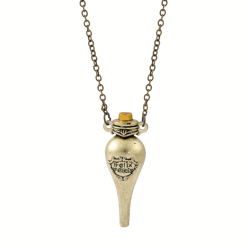 E-shop 1 Stück Vintage Felix Flaschenanhänger Halskette für Frauen und Männer – Cosplay Accessoires Geschenke