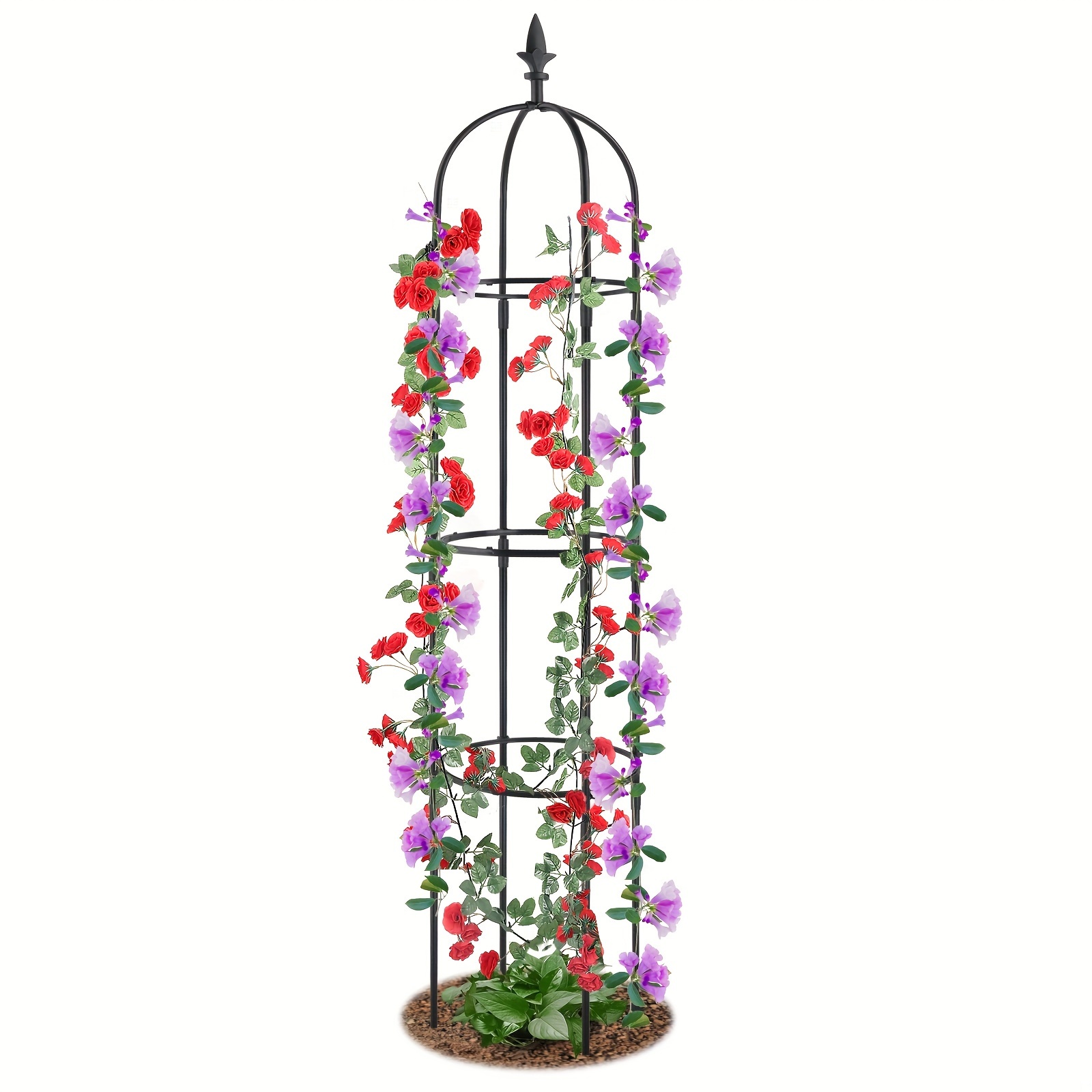 

Garden Trellis For Climbing Plants Tower Obelisk Garden Trellis 6ft Tall Plant Support Vine Supports Plant Tower For Climbing Vines And Flowers Stands