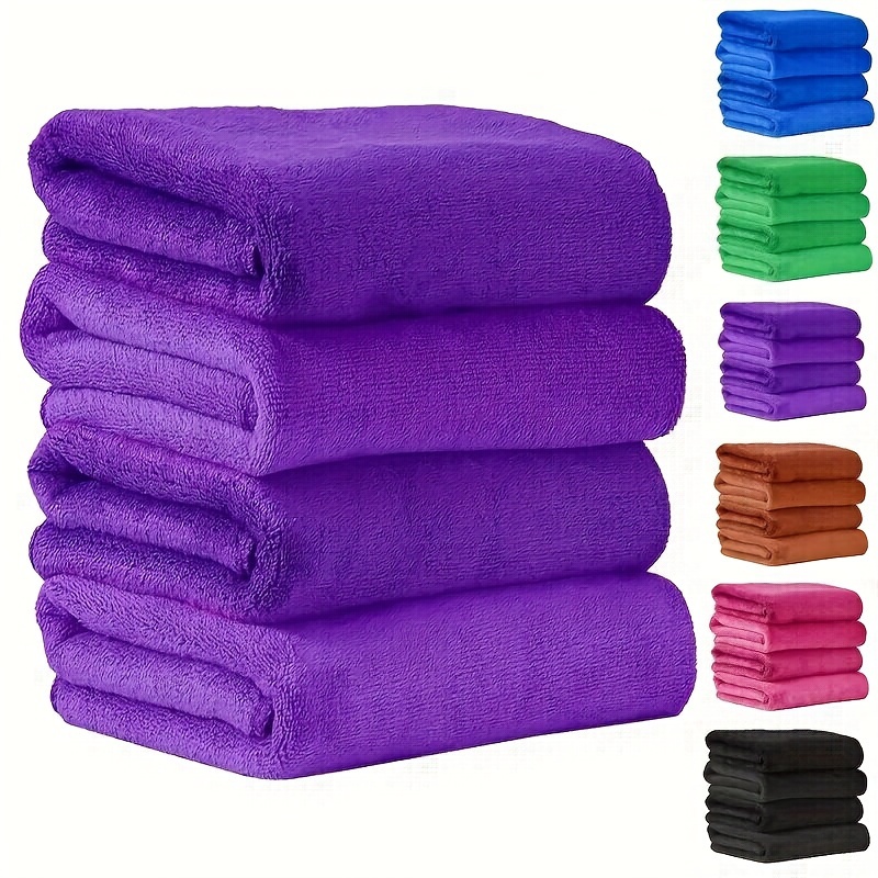 

2pcs Microfiber Hair Towels 24"x16" - Quick-dry, & Lightweight For Home, Sports, Swimming & Travel, Microfiber Towel