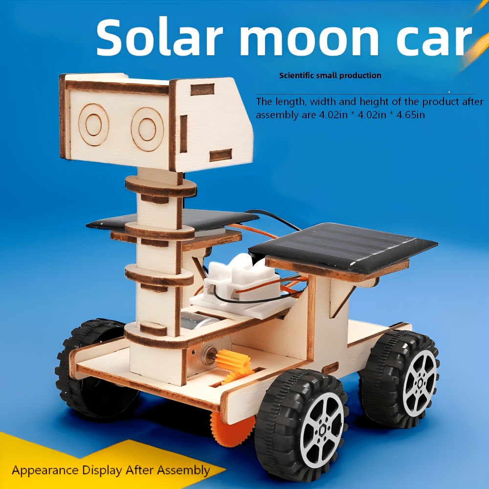 Jeu d'expériences scientifiques STEM, Rover solaire, Projets d'artisanat de construction scientifique, Puzzles 3D en bois, Cadeaux d'anniversaire, Cadeaux de Noël, Rentrée scolaire, Fournitures scolaires