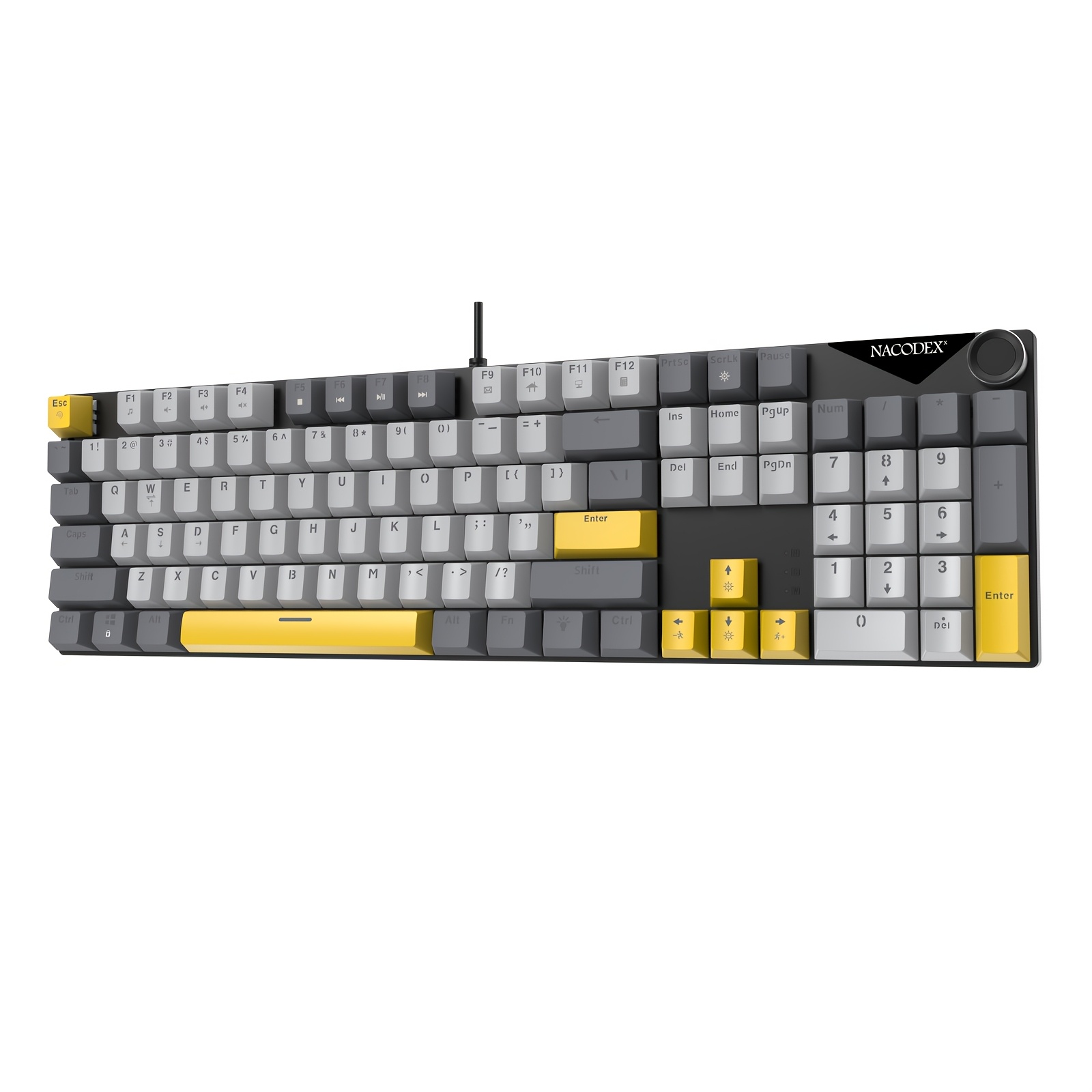 Ajazz Nk104 Wired Keyboard | , Usb Powered, Includes Usb Cable And Keycap Puller