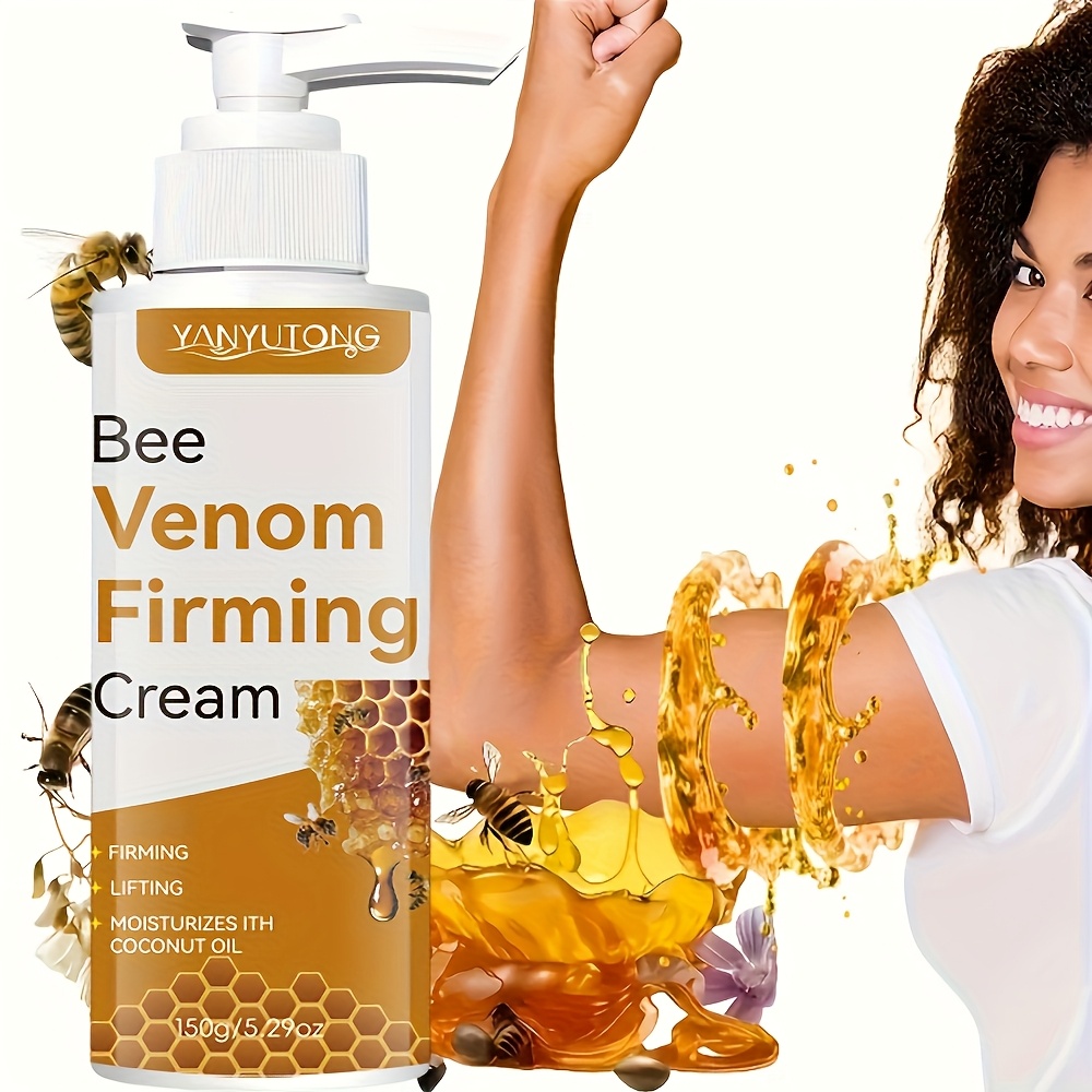 TEMU Firm And Bee Venom Collagen Body Sculpting Cream, Lift Targeted Formula For Face, , Eye Thighs Hips Nourishment With Easy Application Essential