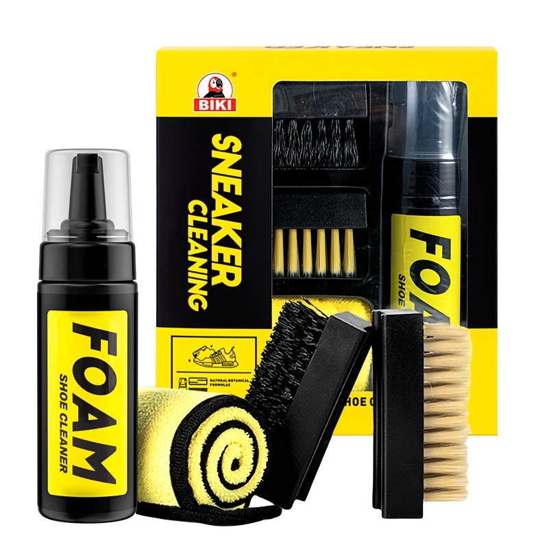Shoe Cleaner Kit For Sneaker, Cleaning Kit, Sneaker 5.07oz With 2 Brush & Towel Included, Shoe, Suede, Canvas, Pu,…: retailer-supplied image
