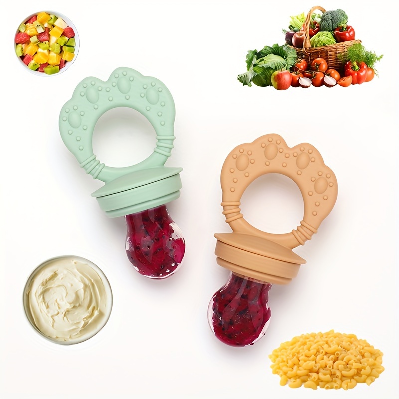 

2 Packs Silicone 4 Extra Food Paicifier For Toddlers