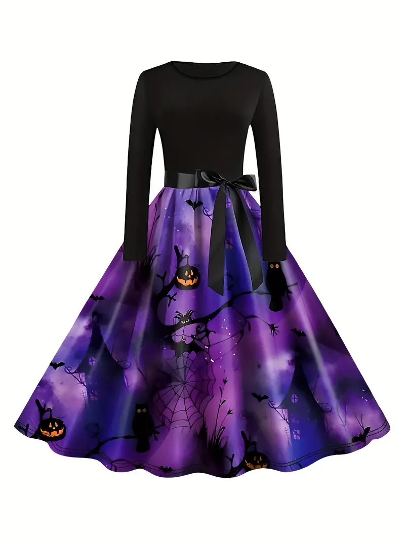 womens elegant halloween themed dress pumpkin spider web - Temu United Arab Emirates womens elegant halloween themed dress pumpkin spider web - Temu United Arab Emirates