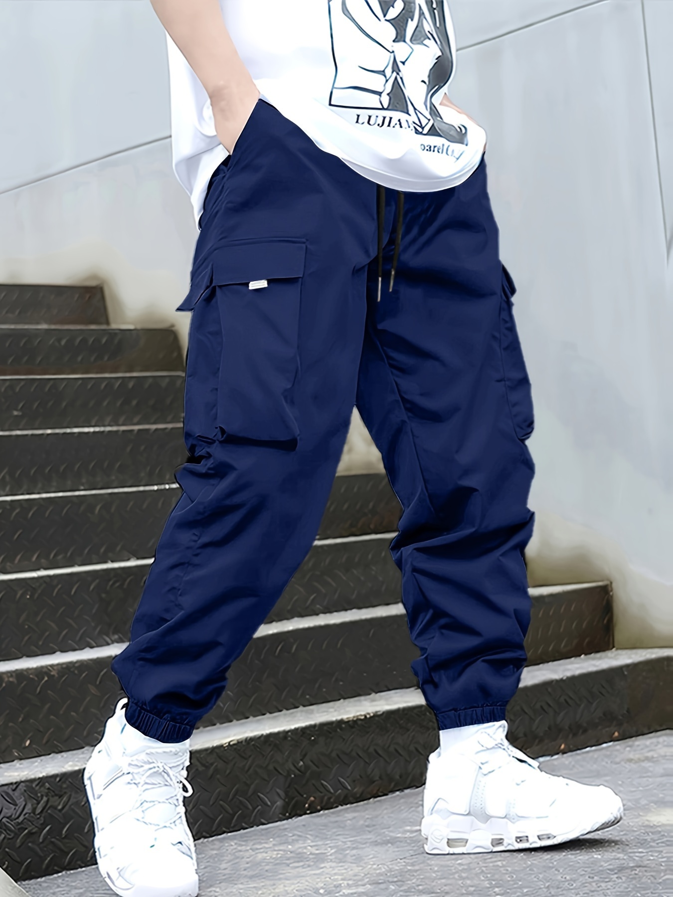 cargo pants cropped mens joggers