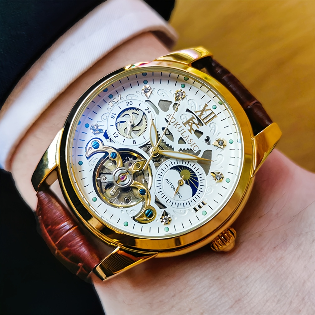 Men' Mechanical Watch, Tourbillon Mechanical Watch, Perfect Gift , Without Battery