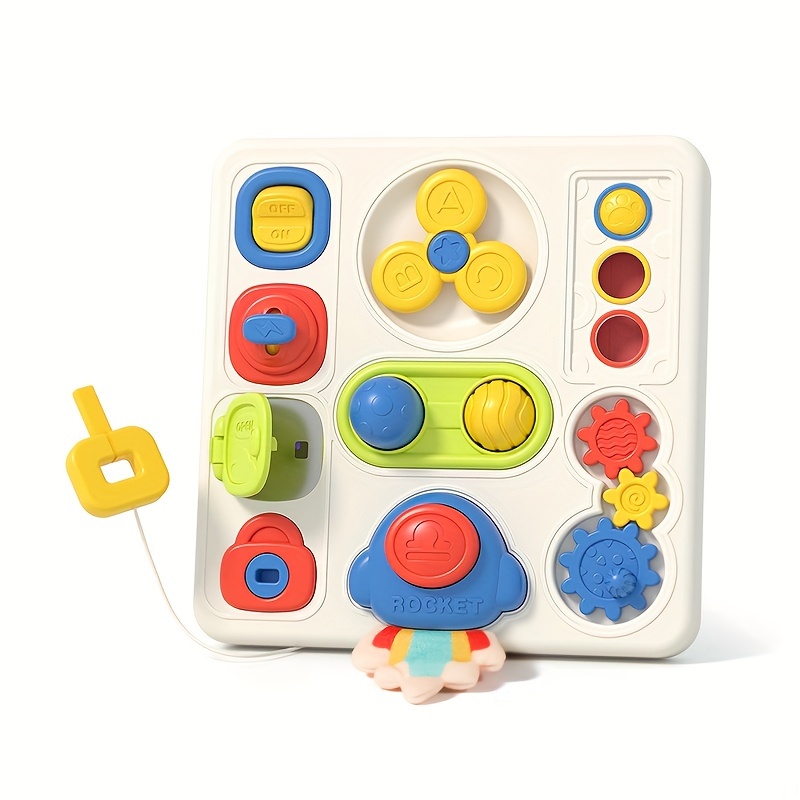 

Board Montessori Activity With Sounds Lights Play Table Kids Early Development Learning For Boys Girls Travel Toys, Baby Gifts For Christmas