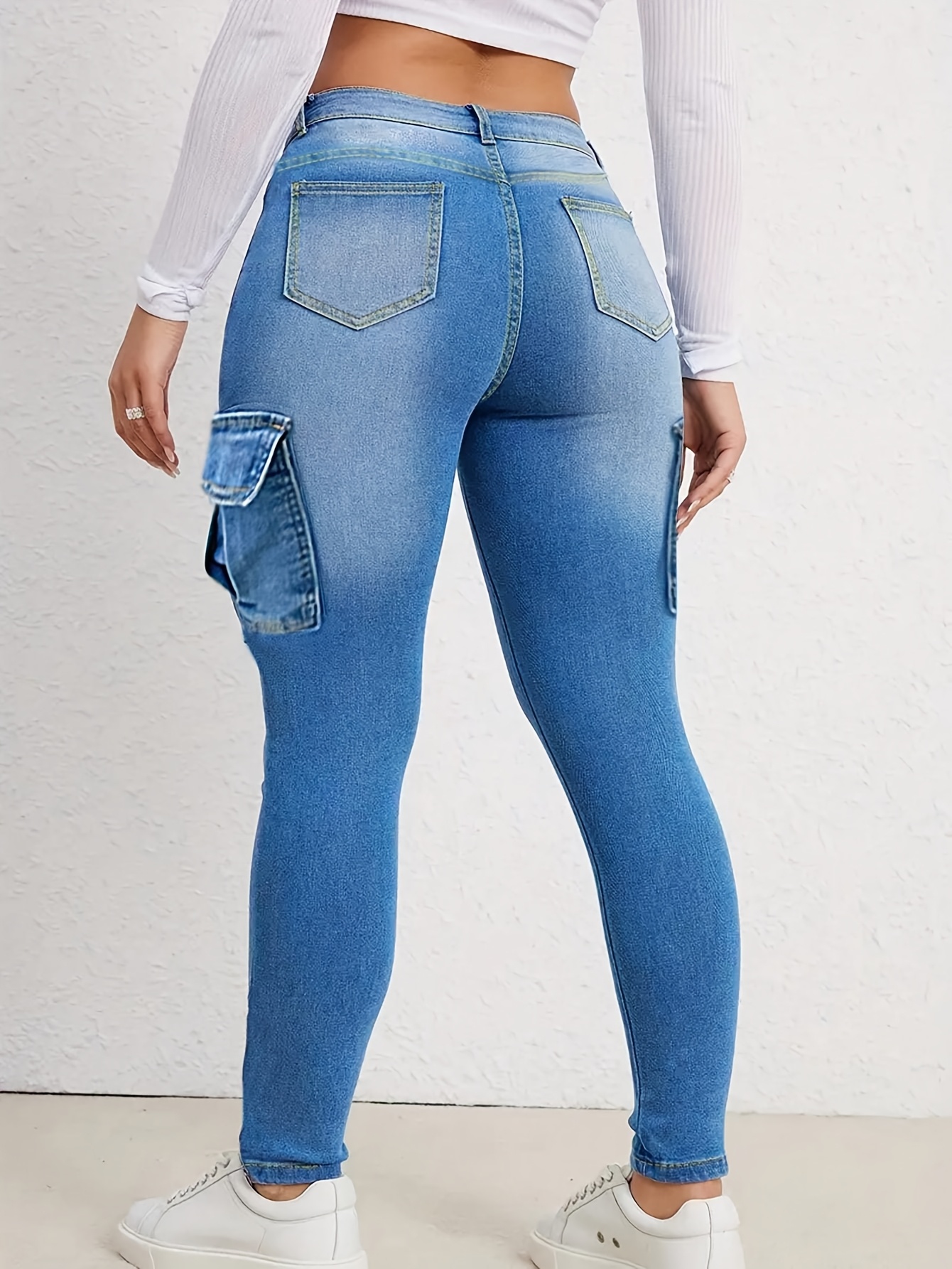 Skinny Jeans High Waisted Jeans Side Zip Buy GAP Women Blue High
