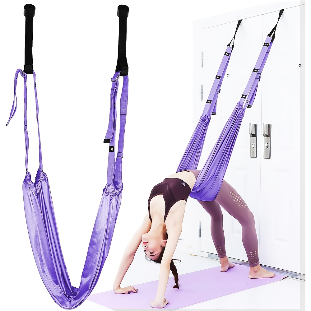 

Purple Aerial Yoga For Women - Heavy-duty For Waist, Back & Leg Training, Pilates & Fitness Workouts