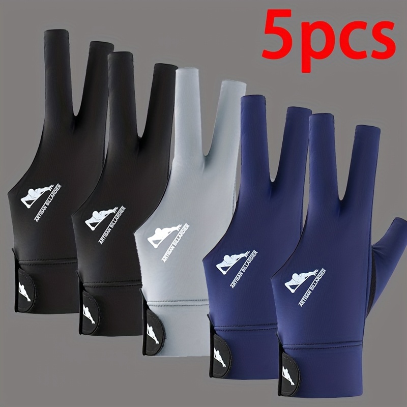 TEMU 5 pezzi Guanti da ping pong unisex speciali traspiranti resistenti all'usura antiscivolo guanti da professionale per sinistre a aperte
