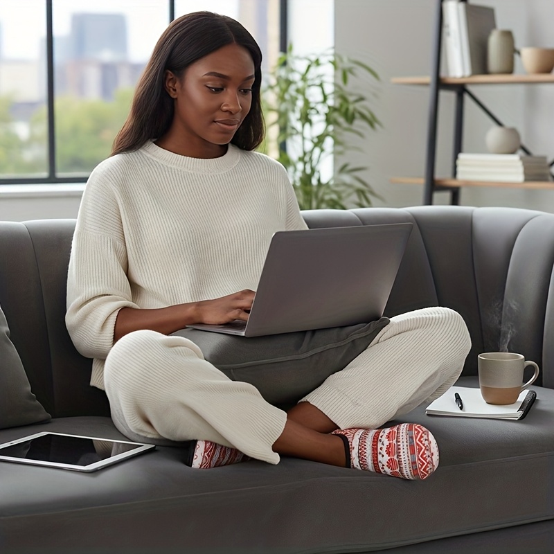 Women Rubber Sole Soft-Lightweight Flat House Slippers | Non-Slip, Casual Style, Solid Color, Fabric Upper and Insole, Suitable for All Seasons