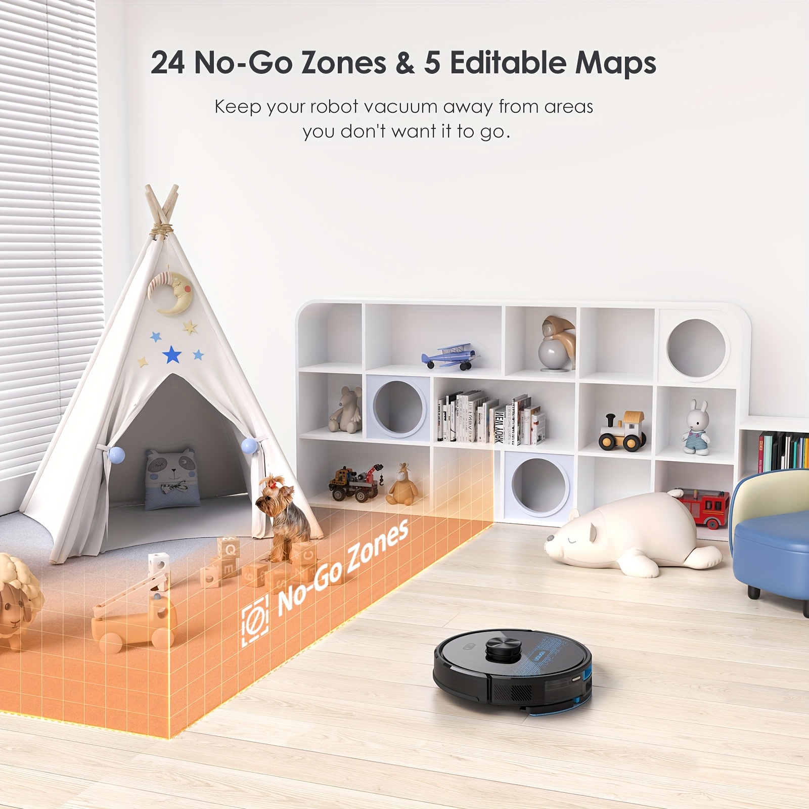 Lubluelu SL60MAX 4500Pa Robot Vacuum and Mop Combo, Self-Emptying Station, 60-Day Hands-Free Operation, Self-Charging 3-in-1 Robotic Vacuum with Wet Mopping System, HEPA Filter & Smart Navigation for Pet Hair, Hard Floors, Carpets - Ideal for Large