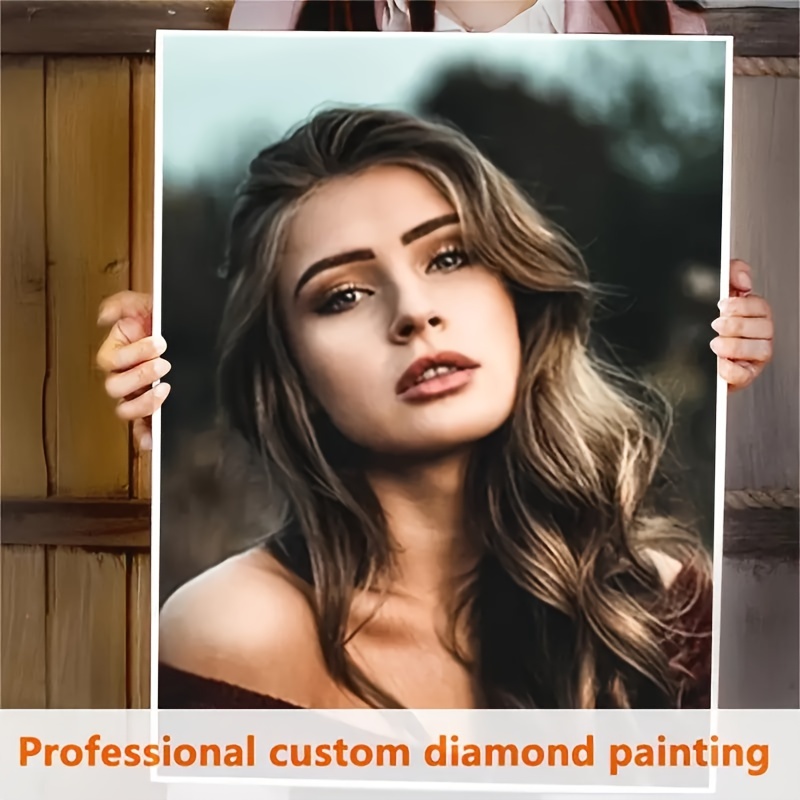 

Custom Adult Personalized 5d Diy Diamond Art Painting, Custom Digital Painting Kit, Custom Home Decoration Diamond Art, Unique Gift With Your Own Photo, Round Diamond 30x40cm/11.81x15.75in