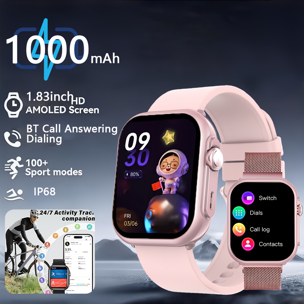 Image of Smartwatch For Women Compatible With And Iphone: Smartwatch With Long , Call Making/receiving, Sleep Monitoring,, 120 Sports , Fitness , Pedometer.