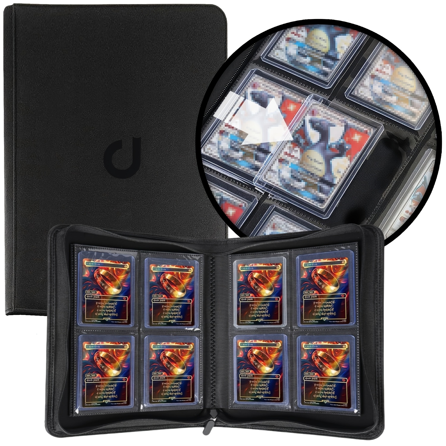 binder holds 112 4 pocket top loader binders - Temu Germany