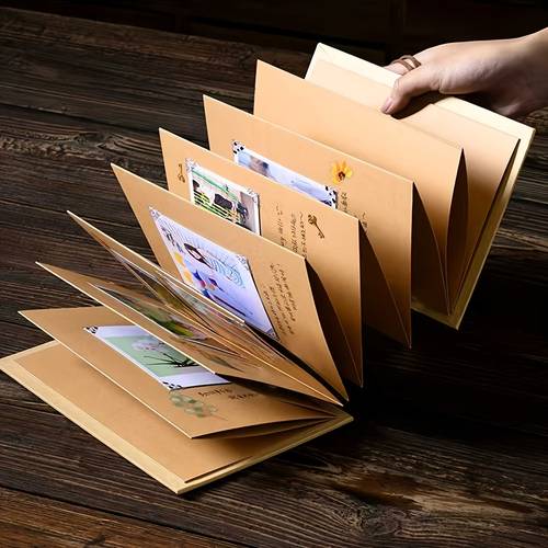 1 expandable and foldable adventure themed 18 pages with a diy accessory kit a hardcover paper photo album suitable as a wedding anniversary or valentines day gift