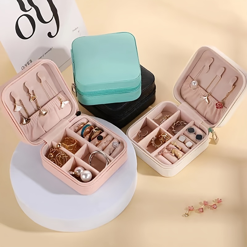 

Jewelry Storage Package Display Box Portable Elegant Exquisite Practical Convenient Earrings Necklace Ring Small Delicate New Mini Box