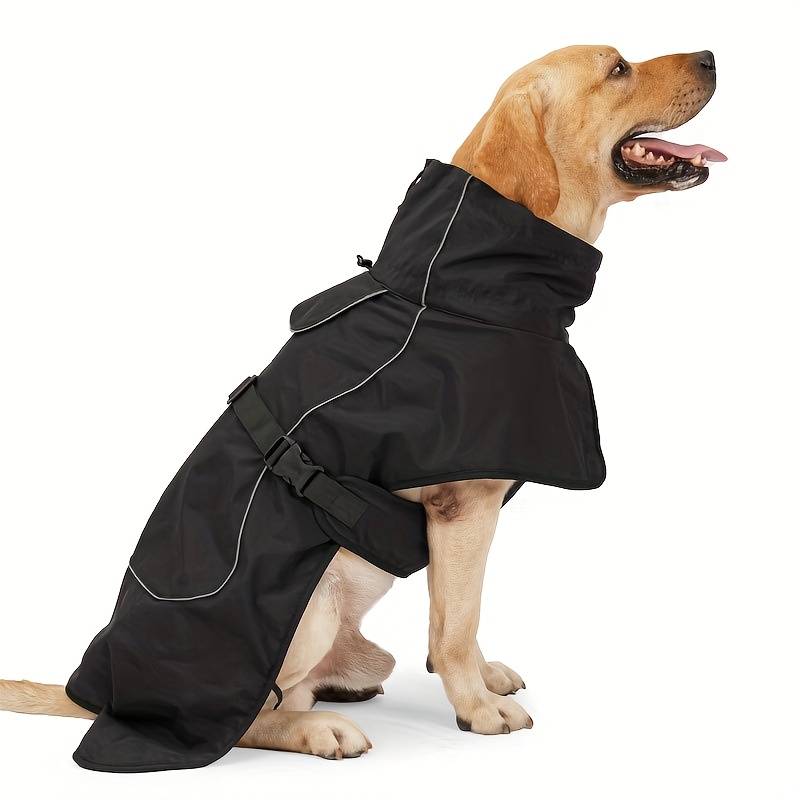 E-shop Hundemantel, verdickt, Fleece-futter, warm, kältebeständig, reflektierend, Winter, für Dobermann, Labrador, Samojede, Outdoor, Spaziergang,