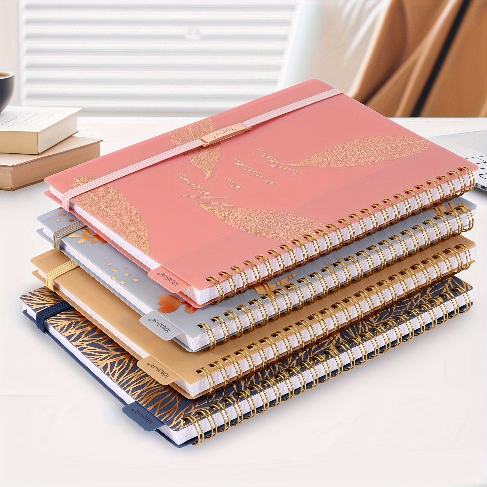 

1pc, 160 Pages, A5/a6 Size, Pp Coil Spiral Notebook, With Hot Stamping, Bandage Diary, Pp , Stationery, Teacher Materials, Office Supplies, Study Materials, Back-to-school Items.