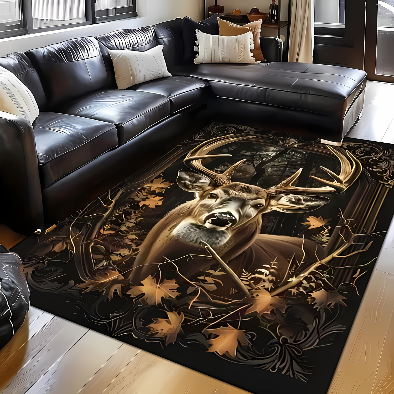 TEMU A Vintage Design Area Rug For The Living Room, Soft And Comfortable, Suitable For , Game Rooms, Living Rooms, Studies, And Bedrooms, A Perfect
