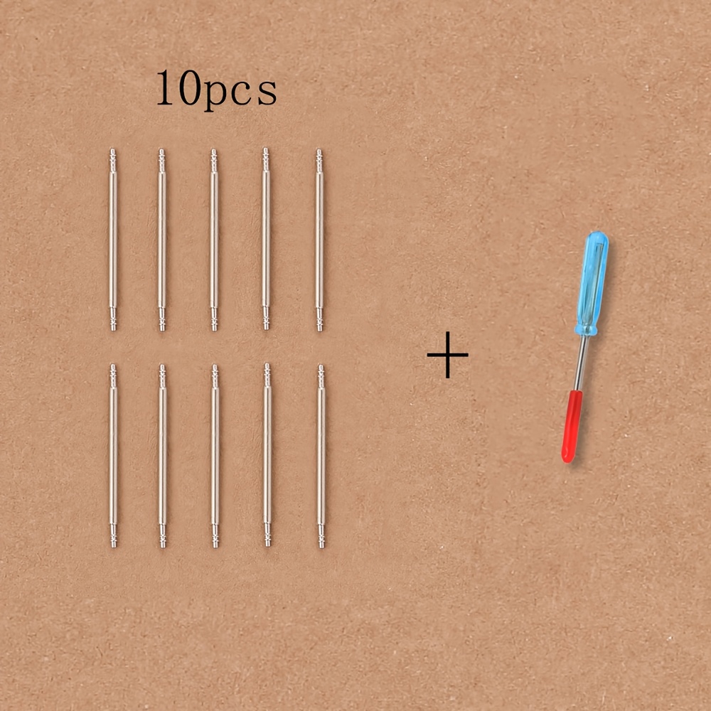 TEMU Watch Strap Repair Tool Spring Bars 10pcs 20pcs Replacement Pins 16mm 18mm 19mm 20mm 21mm 22mm 24mm 26mm Wrist Band Pins For Watch Strap