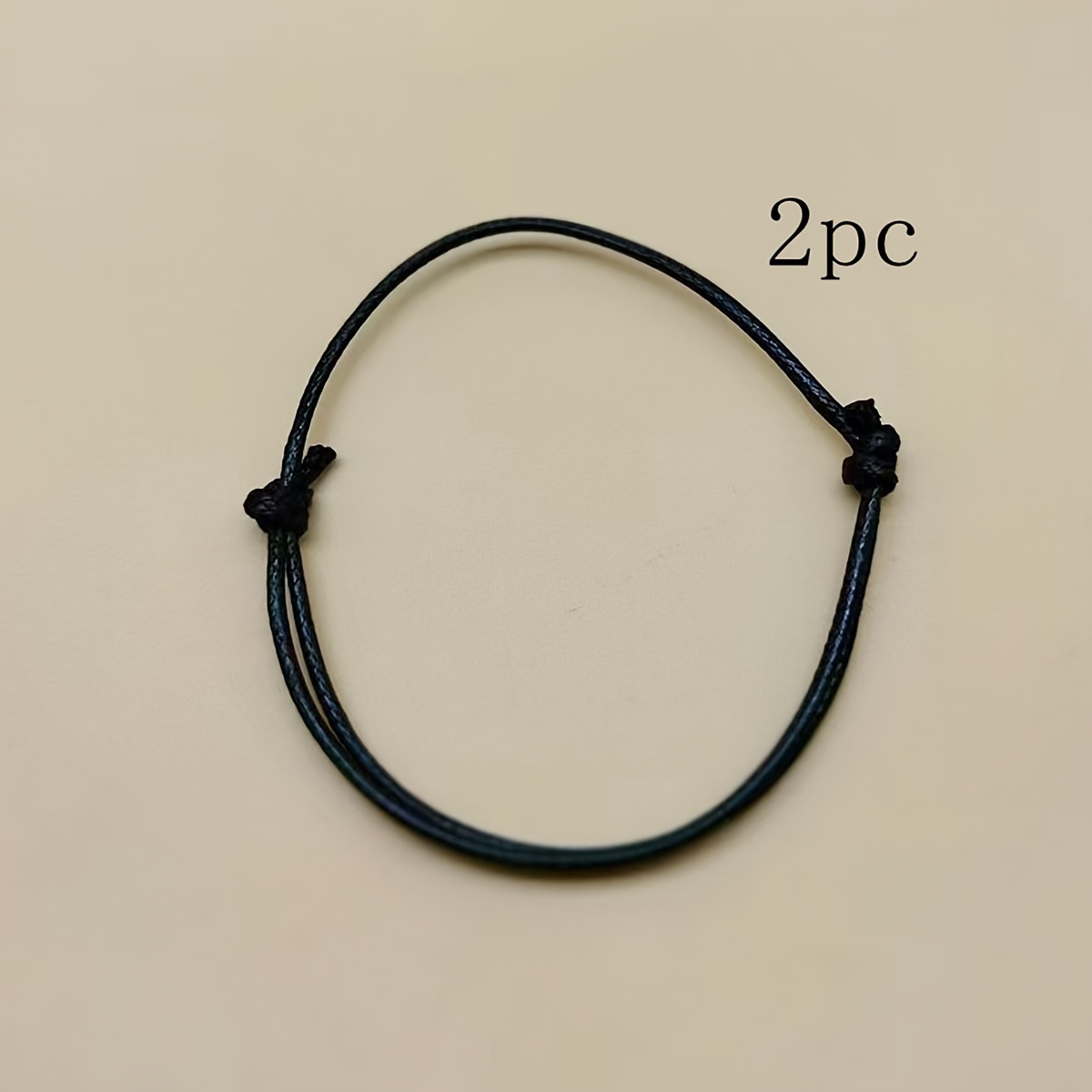 Handmade Anklet Adjustable Cord Foot Chain Foot Jewelry Additions 2pcs