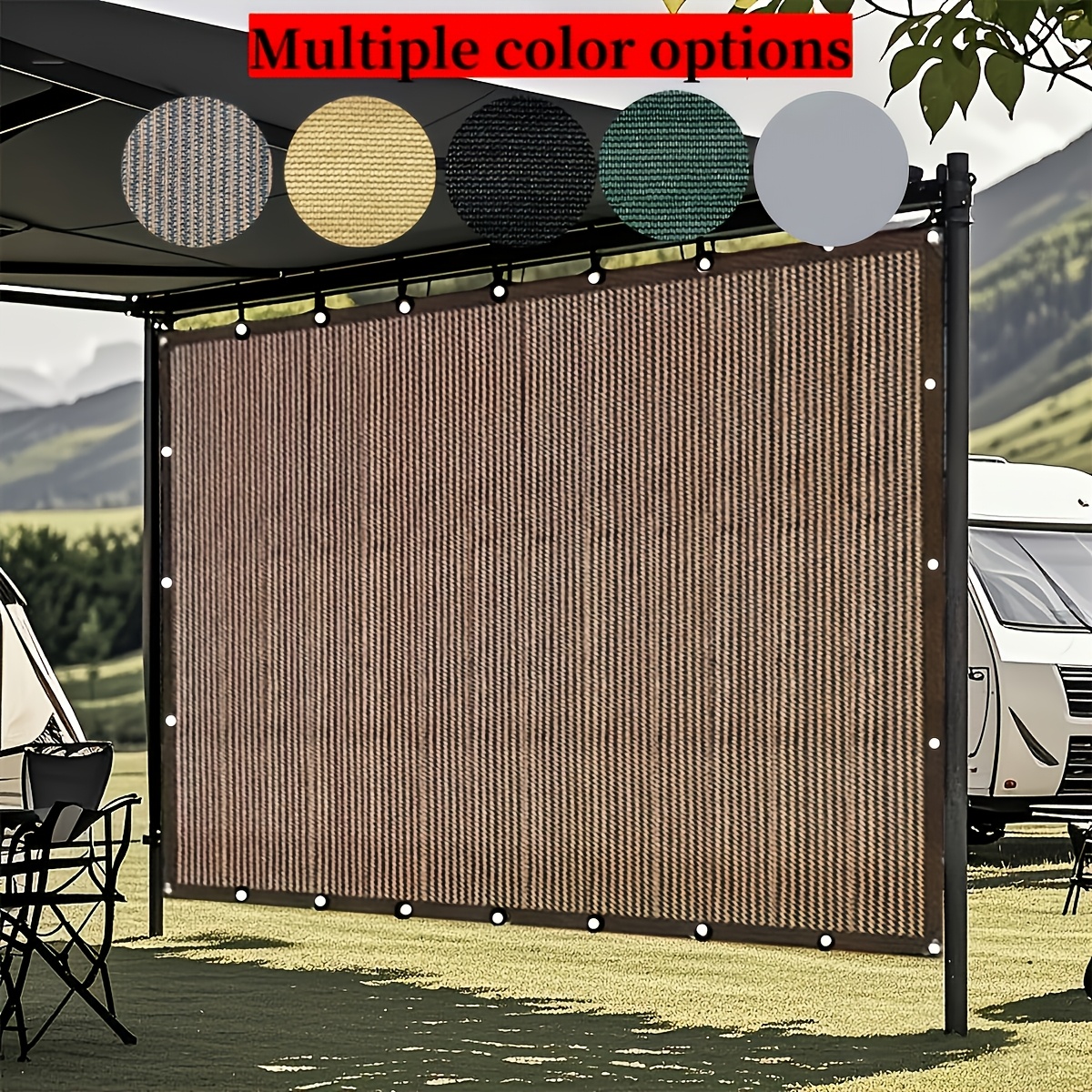 blackout fabric and sunshade net   rv installation with high density light protection uv resistant suitable for rvs courtyards   camping gardens   and   colors may  