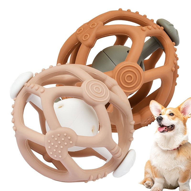 Interactive Pet Bell Ball - Bouncing, Chew-Resistant Self-Toy for Cats and Dogs, Training & Playtime Fun with Multiple Colors Available
