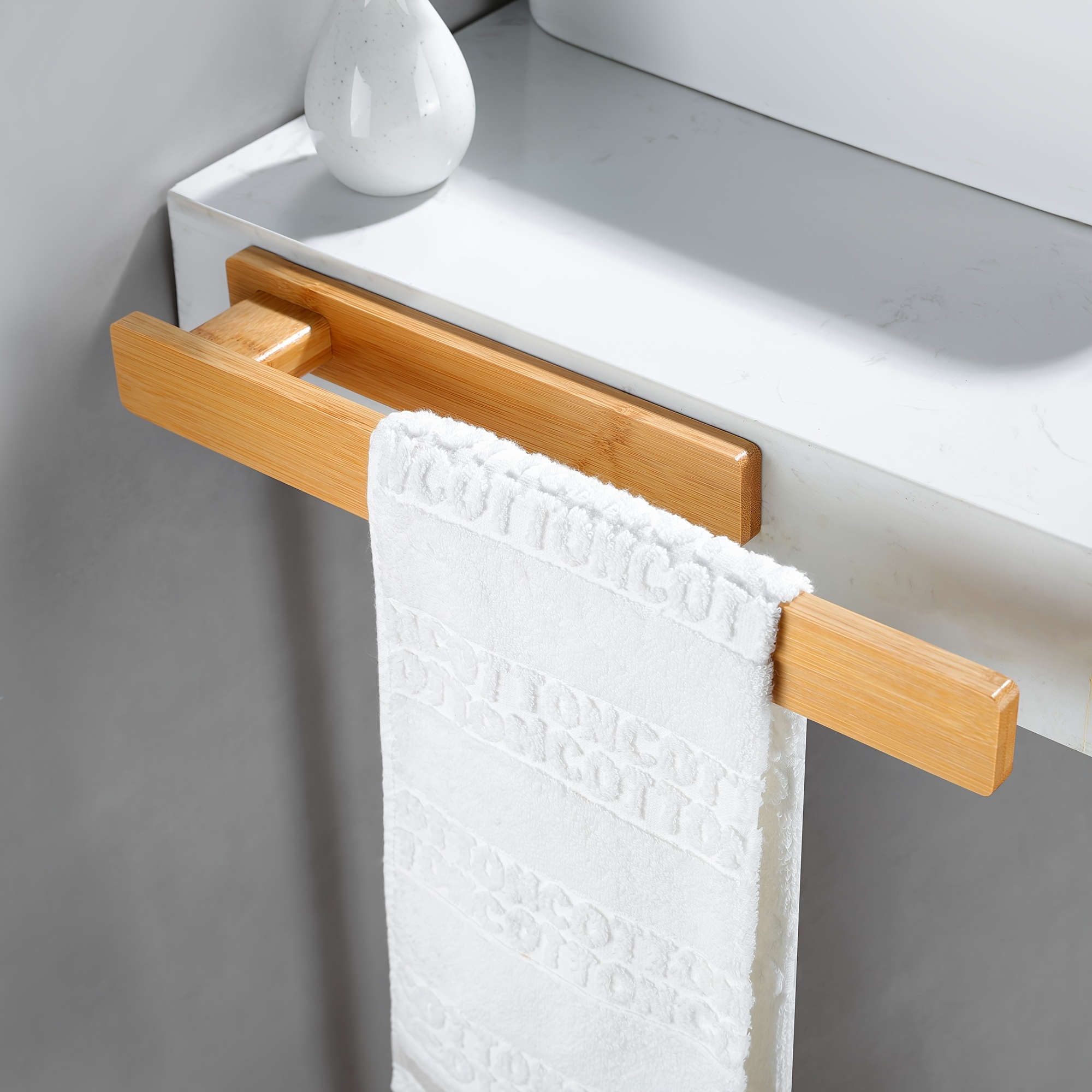 1pc soporte toallas madera colgador toalla baño cocina Temu Ecuador