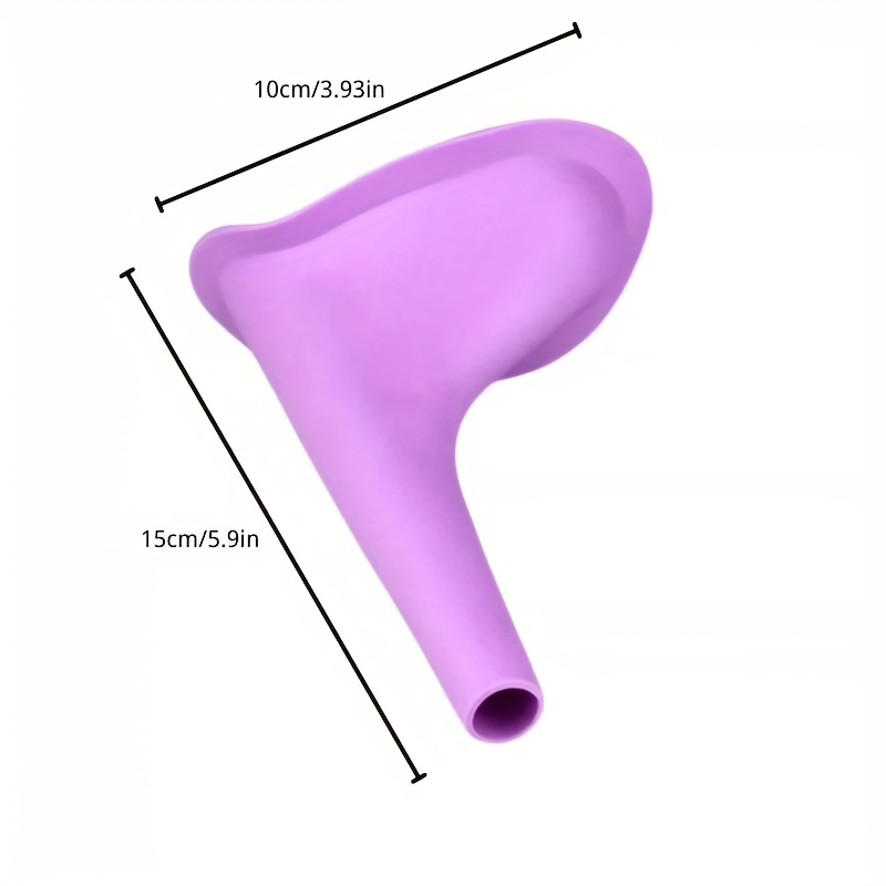 Leak-Proof PVC Portable Female Urination Device - Spill-Proof Funnel Cup for Outdoor, Travel, Camping, Hiking - Reusable Personal Urinal Storage Bag