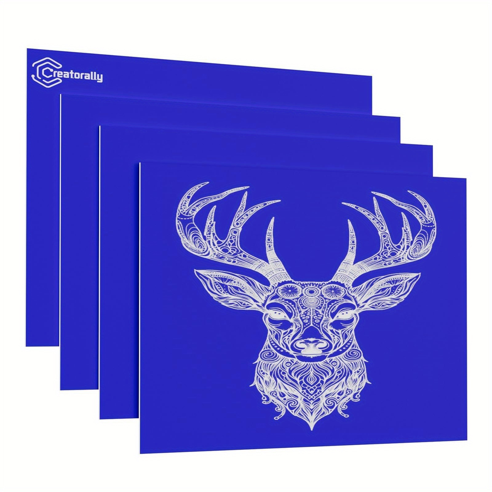 4 Sheets Of 20*30cm Laser Engraved Two-color Plates - Ordinary ( Engraved With White Jq-009)