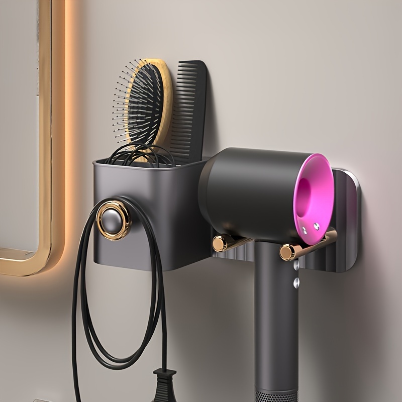 

-install No-drill Dryer - -mounted Organizer For Bathroom, , Abs , -saving Storage