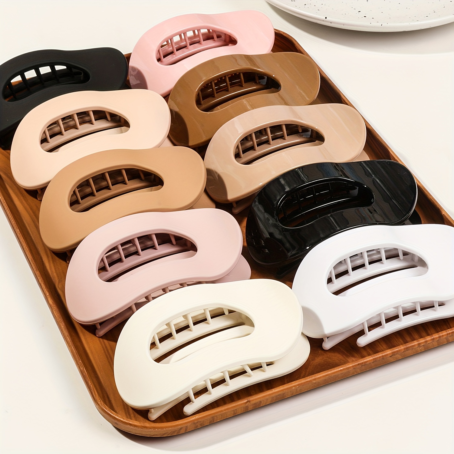 10pcs   hair clips cute sweetheart design   hair clips for women teens 10 assorted colors durable plastic hair accessories for everyday hairstyles gifts Product details 0