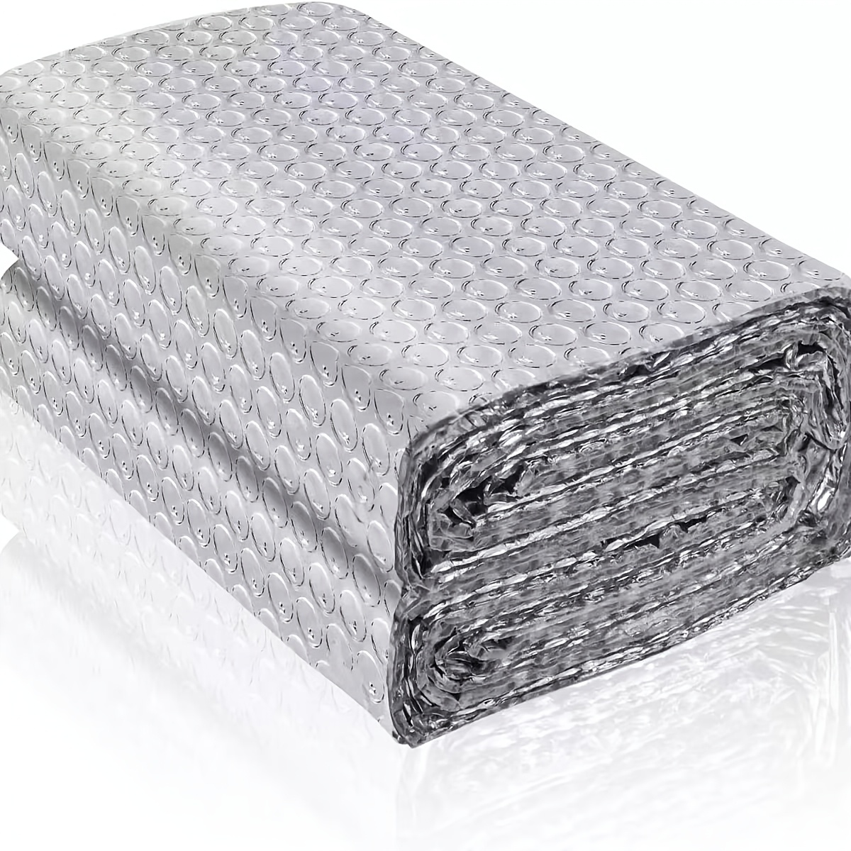 TEMU Film de solaire et d'isolation thermique de 196,85 pouces/10 mètres, feuille réfléchissante à en aluminium, film réfléchissant pour radiateur,