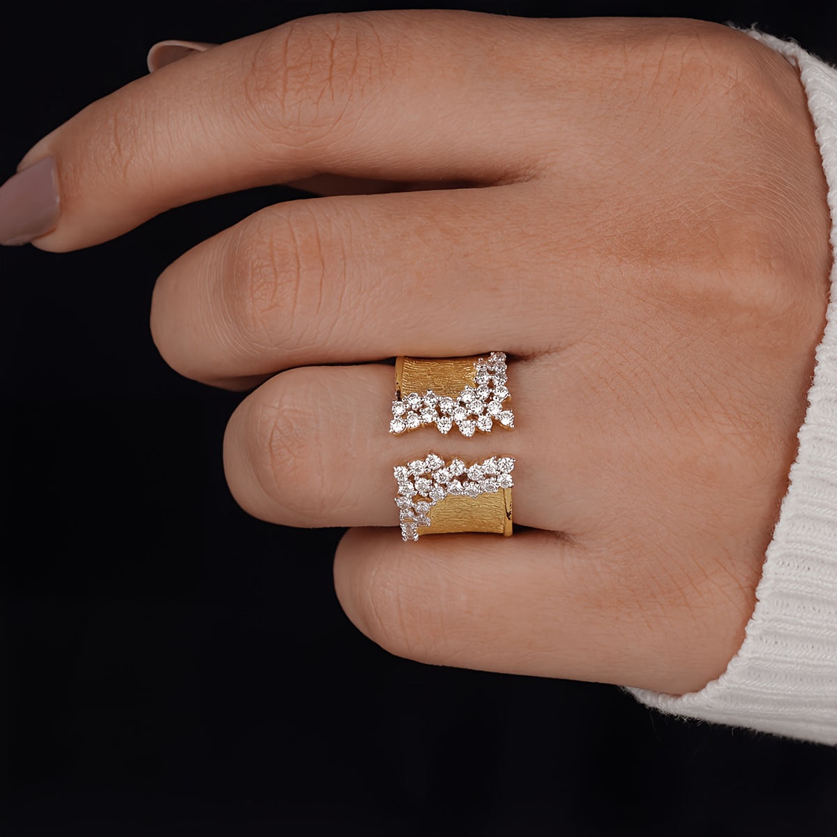 Women's Deluxe Open-End Basic Single Ring, Fine Jewellery