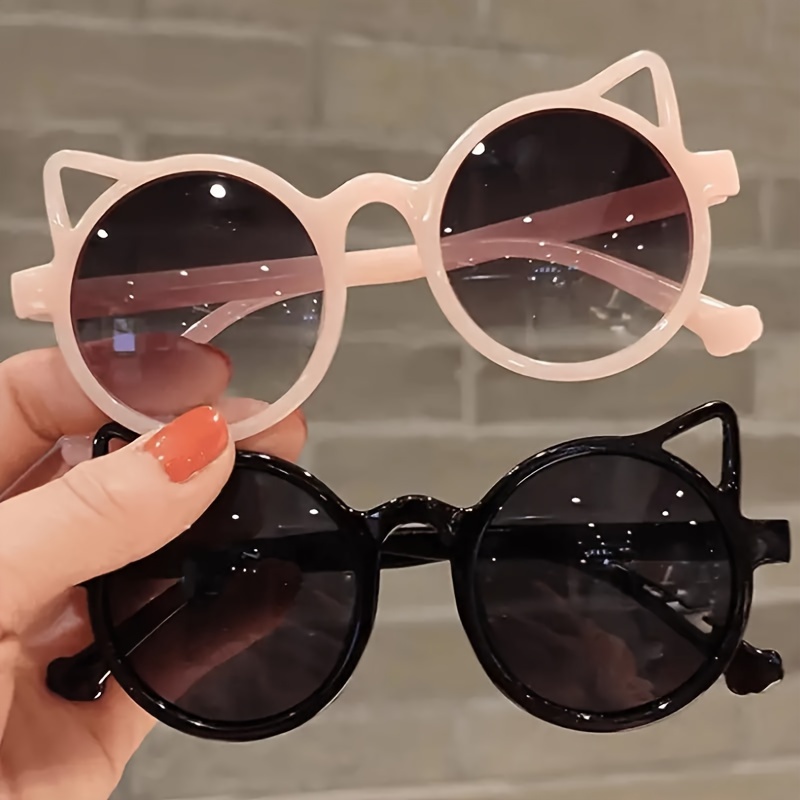 

2-pack Cat Ear Glasses For Teens, With Ac Lenses, Cute Cartoon Style For Hiking & Parties, Ideal For Valentine's Day, Mardi Gras, Gifts