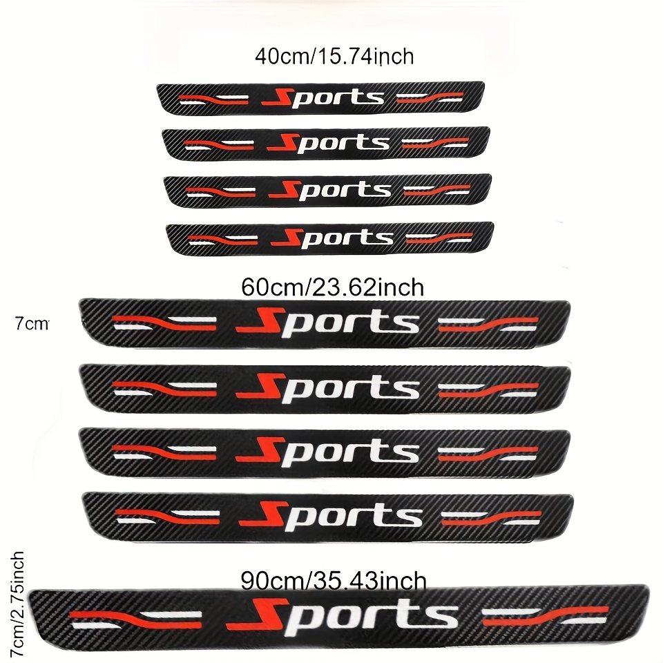 TEMU 9-pack Sporty Sill Protector, Universal Scratch And Impact Protection, Boot Trim