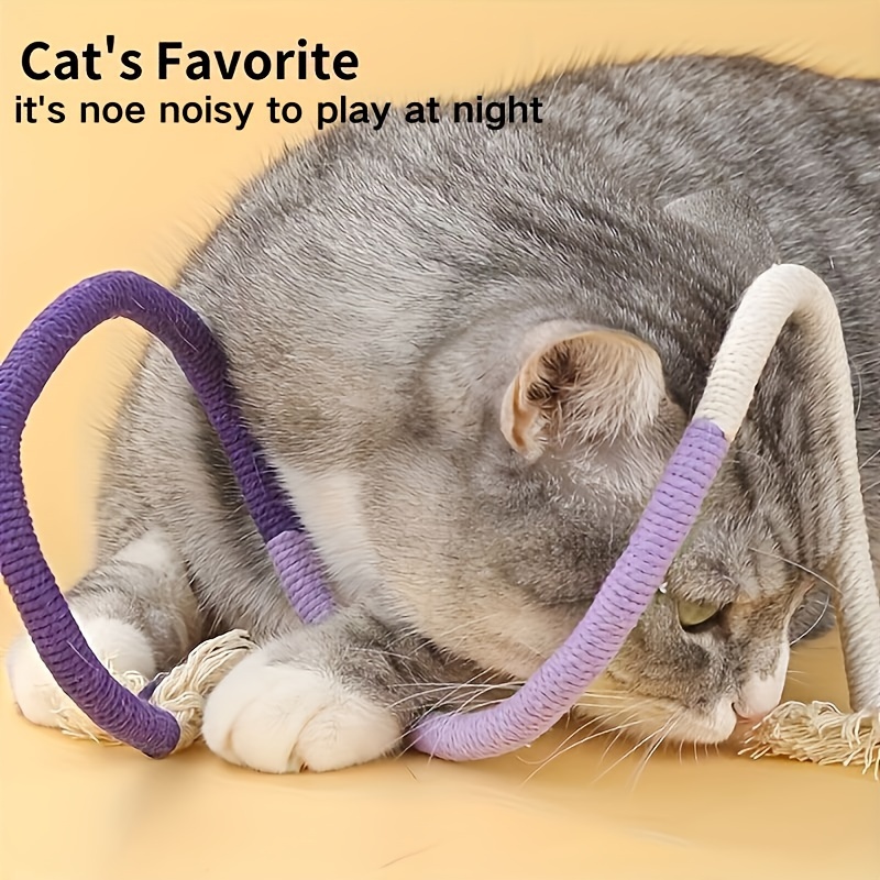 

1pc Cat Bite Rope Toy, Self Help Relieve Puzzle, Anti Bite Cat Tooth Grinding Toy, Interactive Game, Cat Chewing Toy